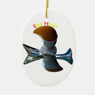Ei Kopf Verrückte Designs Keramikornament