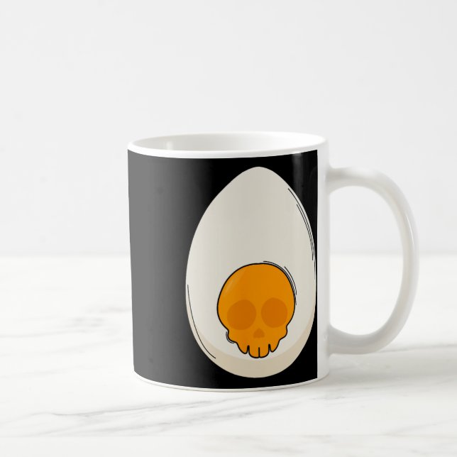 Ei-Kostüm-Teufelshorn Halloween-Liebe Ei Kaffeetasse (Rechts)
