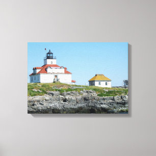 Ei Rock Lighthouse Wrapped Canvas Print Leinwanddruck