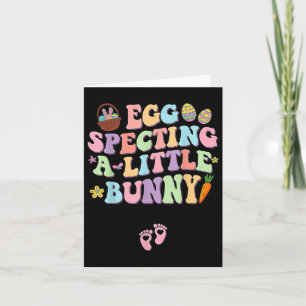 Ei Spinting ein wenig Bunny Oaster Schwangerschaft Karte