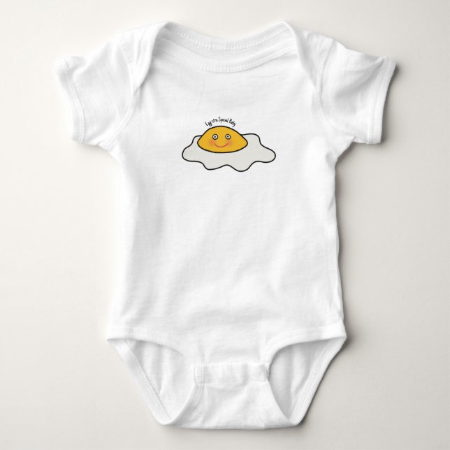 Ei-stra Special Baby Egg Themed Baby Bodysuit Strampler (Vorderseite)