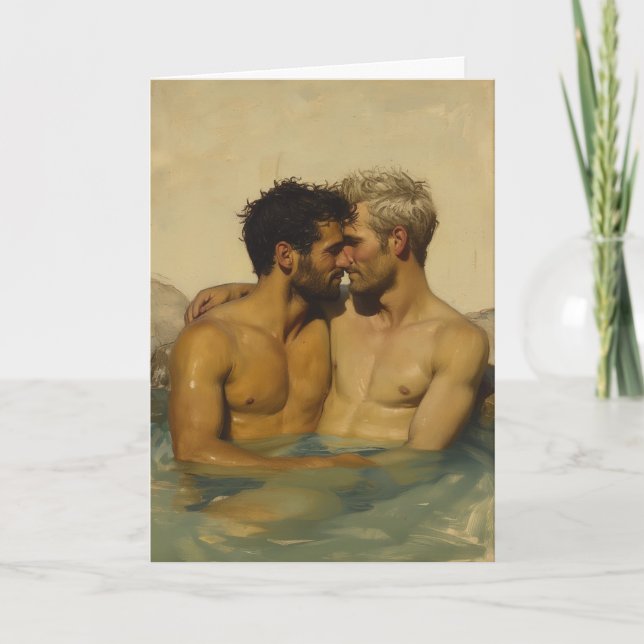 Ei-Tempera-Onsen-Umschlingung Karte (Vorderseite)