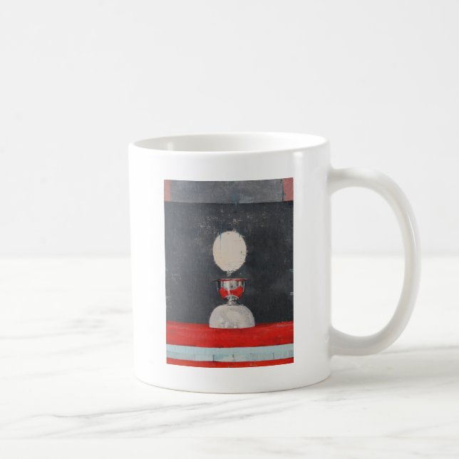 Ei über Rot und Schwarzem Tasse (Rechts)