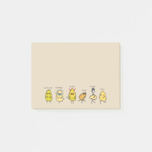 Ei-Wortspiele Post-it Klebezettel