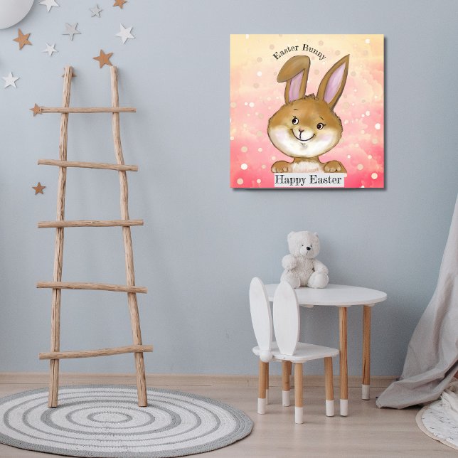 Ei zitierend Ei Jagd Kinder rosa Poster (Egg-citing Egg Hunt Kids Pink Poster)