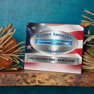 EIB Expert Infantryman Abzeichen Fotoplatte