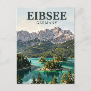 Eibsee Deutschland Postkarte