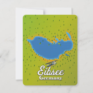 Eibsee Deutschland Reiseplakat.