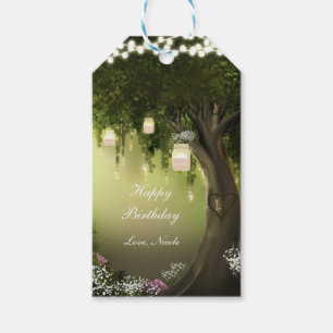 Eichbaum Verzauberter Wald Gartenparty Geschenkkar Geschenkanhänger