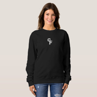 Eiche Fitness Crew Nacken Weiß Schriftart Sweatshirt
