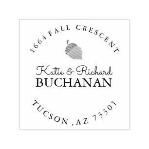 Eichel-Gummiadressen-Briefmarke Permastempel