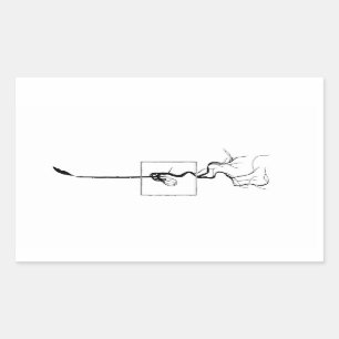 Eichel-Sprösslings-Aufkleber Rechteckiger Aufkleber