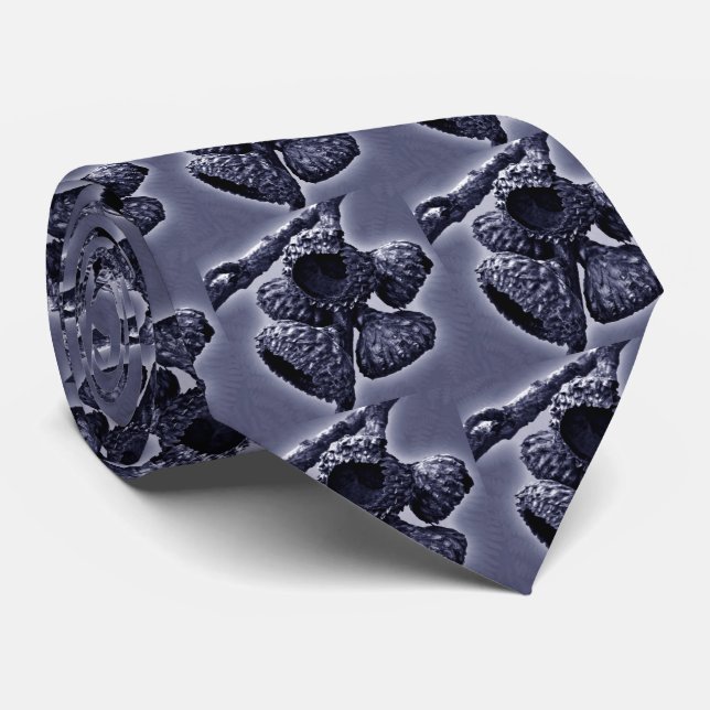 Eichelkappe binden - Navy Krawatte (Gerollt)