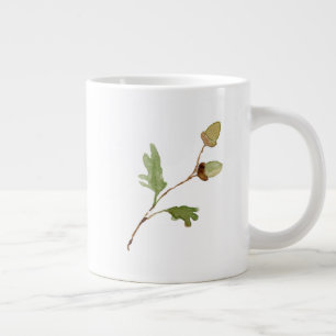 Eicheln und Eichenblätter Jumbo-Tasse
