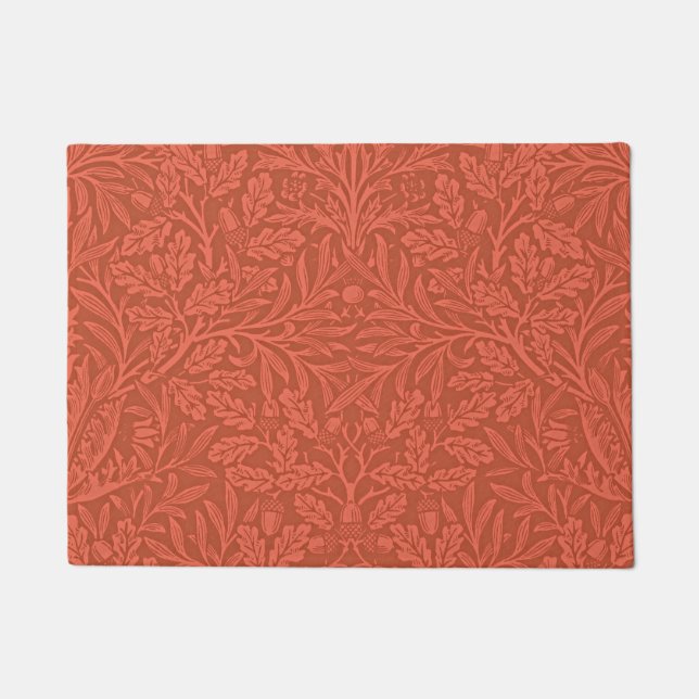 Eicheln und Eichenblätter von William Morris Fußmatte (Vorderseite)