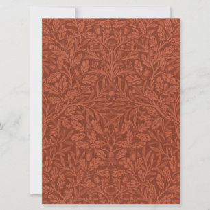 Eicheln und Eichenblätter (von William Morris) Karte