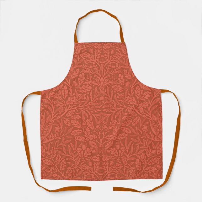 Eicheln und Eichenblätter von William Morris Schürze (Vorderseite)