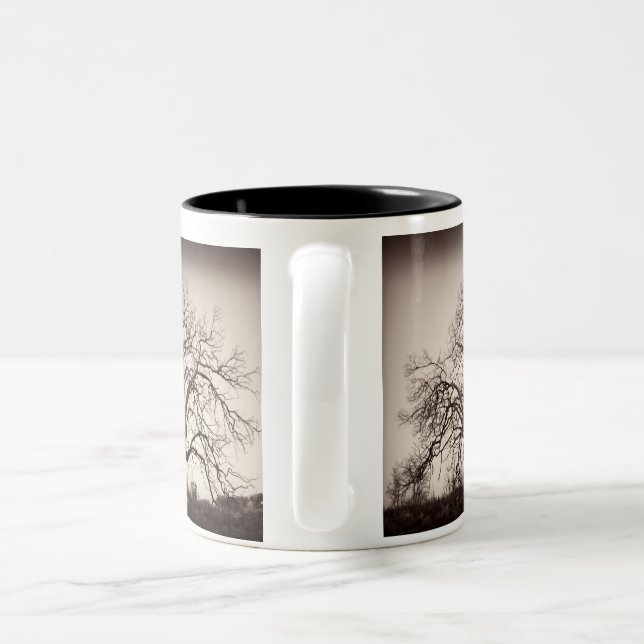Eichen-Baum-Tasse Zweifarbige Tasse (Henkel)
