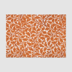 Eichen-Blätter Williams Morris, verrostet Orange Seidenpapier