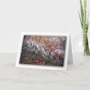 Eichen-Nebenfluss-Schlucht-Schnee Karte