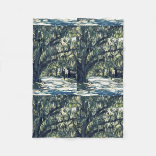 Eichen-Spur Fleecedecke