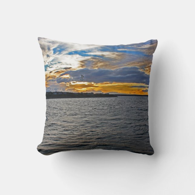 Eichen-Täuschungen ~ Westhieb-Kissen verlassen Kissen (Vorderseite)