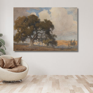 Eichenbaum (1910) - Majestic Vintag Watercolor Leinwanddruck