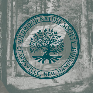 Eichenbaum Rustikale Grenzadresse Natur und Wirtsc Gummistempel