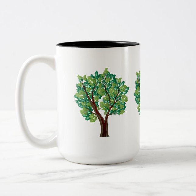 Eichenbaum Zweifarbige Tasse (Links)