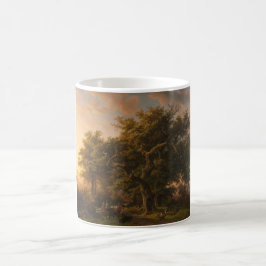 Eichenbäume in einer Waldlandschaft (Waldlandschaf Kaffeetasse