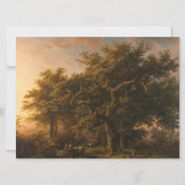 Eichenbäume in einer Waldlandschaft (Waldlandschaf Karte