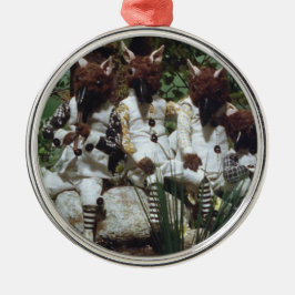 Eichenbewohner aus Blütentee und Roter String Ornament Aus Metall