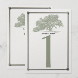 Eichenhain Hochzeit Tischnummer