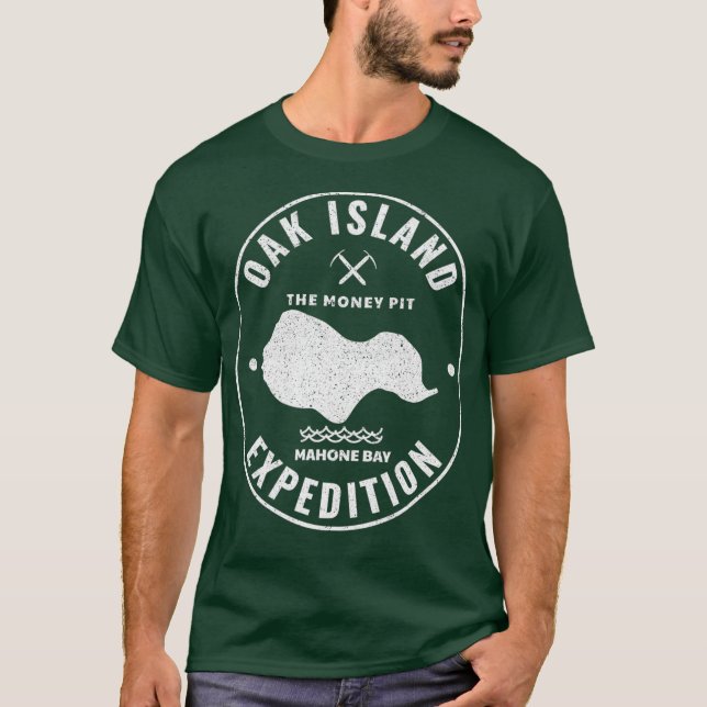 Eicheninsel Expedition Schatzsuche Retro T-Shirt (Vorderseite)