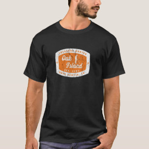 Eicheninsel-Schatzsucher Vintage-Metalldetektor T-Shirt