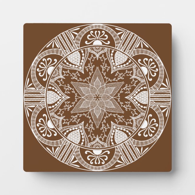 Eichenmandala Fotoplatte (Vorderseite)
