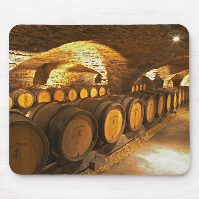 Eichentonnen im Keller des Domaine Comte Mousepad (Vorne)