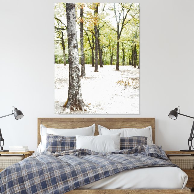 Eichenwald Naturlandschaft Canvas Printwerbung Leinwanddruck (Insitu (Schlafzimmer))
