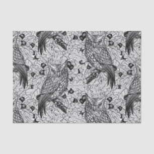 Eichenwälder, schwarz-weiß seidenpapier
