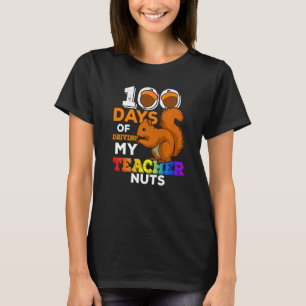 Eichhörnchen 100 Tage meines Lehrers verrückt mach T-Shirt