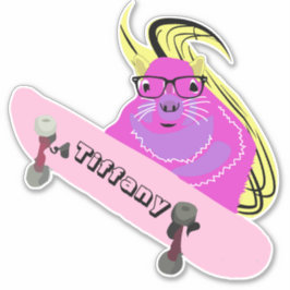 Eichhörnchen #116 Girls Name Aufkleber