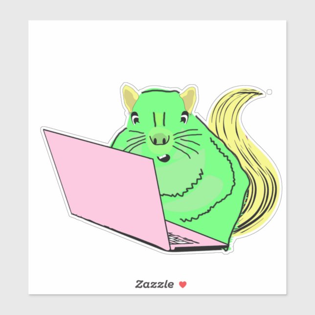 Eichhörnchen #117 aufkleber (Blatt)