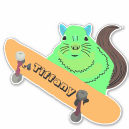 Eichhörnchen #118 Girls Name Aufkleber