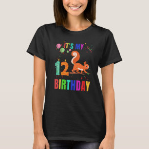 Eichhörnchen 12. Geburtstagskirrels Animal Graphic T-Shirt
