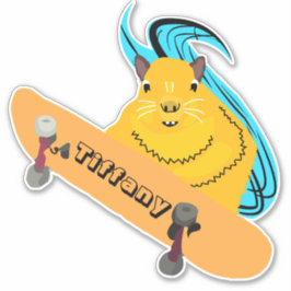 Eichhörnchen #141 Girls Name Aufkleber