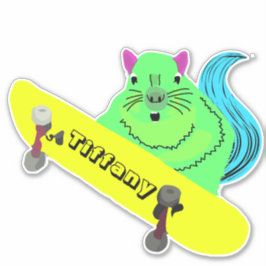 Eichhörnchen #142 Girls Name Aufkleber