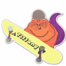 Eichhörnchen #143 Girls Name Aufkleber