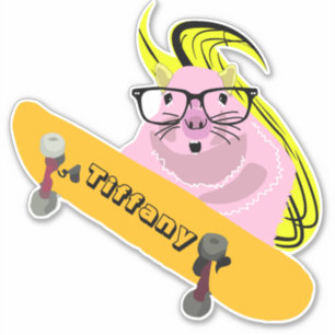 Eichhörnchen #147 Girls Name Aufkleber