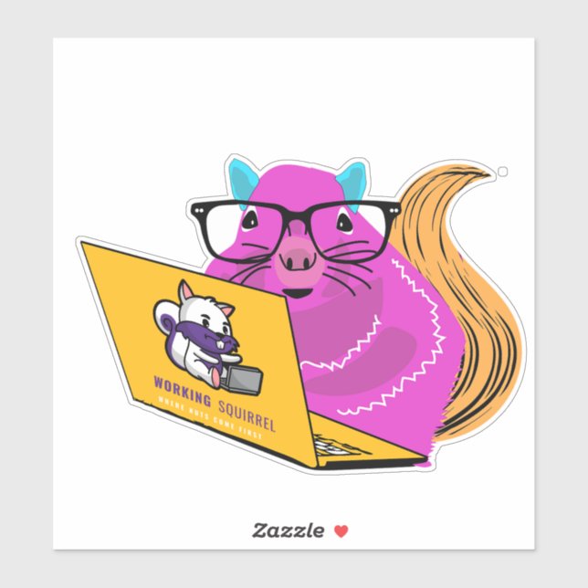 Eichhörnchen #16, Aufkleber (Blatt)