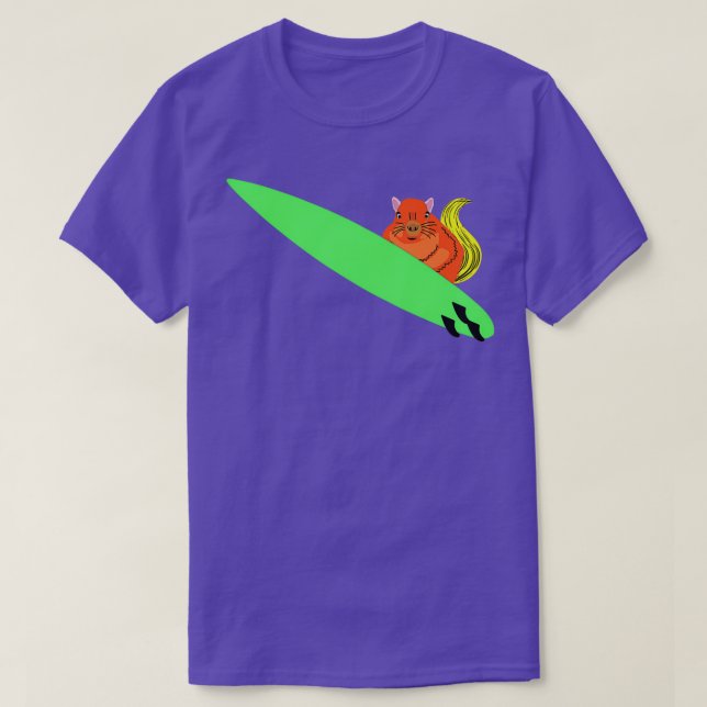 Eichhörnchen 254 Surfen T-Shirt (Design vorne)